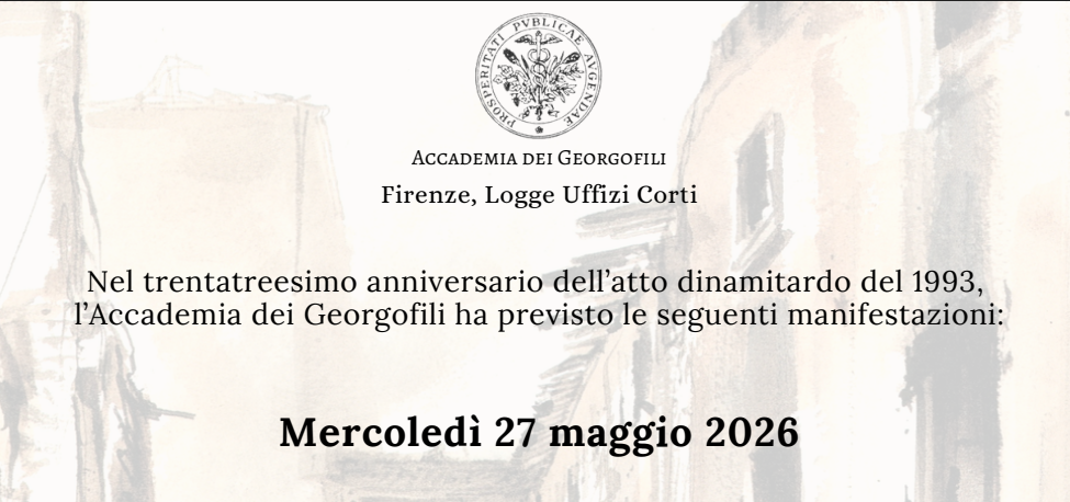 XXXIII Anniversario attentato via dei Georgofili